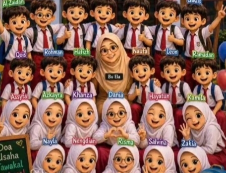 Sukses Bersama’, Bu Ela Siapkan Mental Kelas 1A SDN Kedaung Wetan 7 Jelang Ujian Akhir
